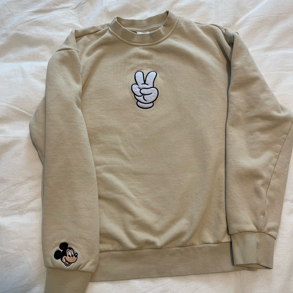 Disney peace Mickey sweatshirt (size small)
